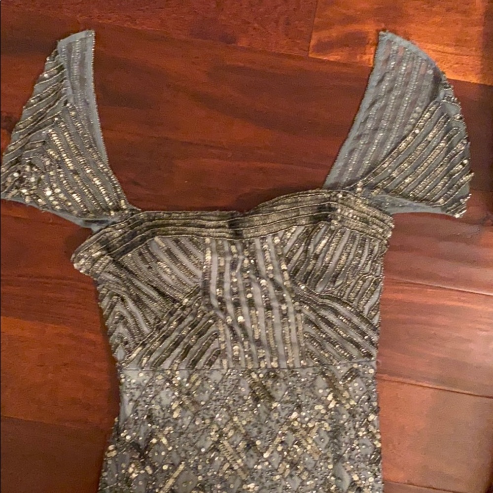 Adrianna papell beaded gown